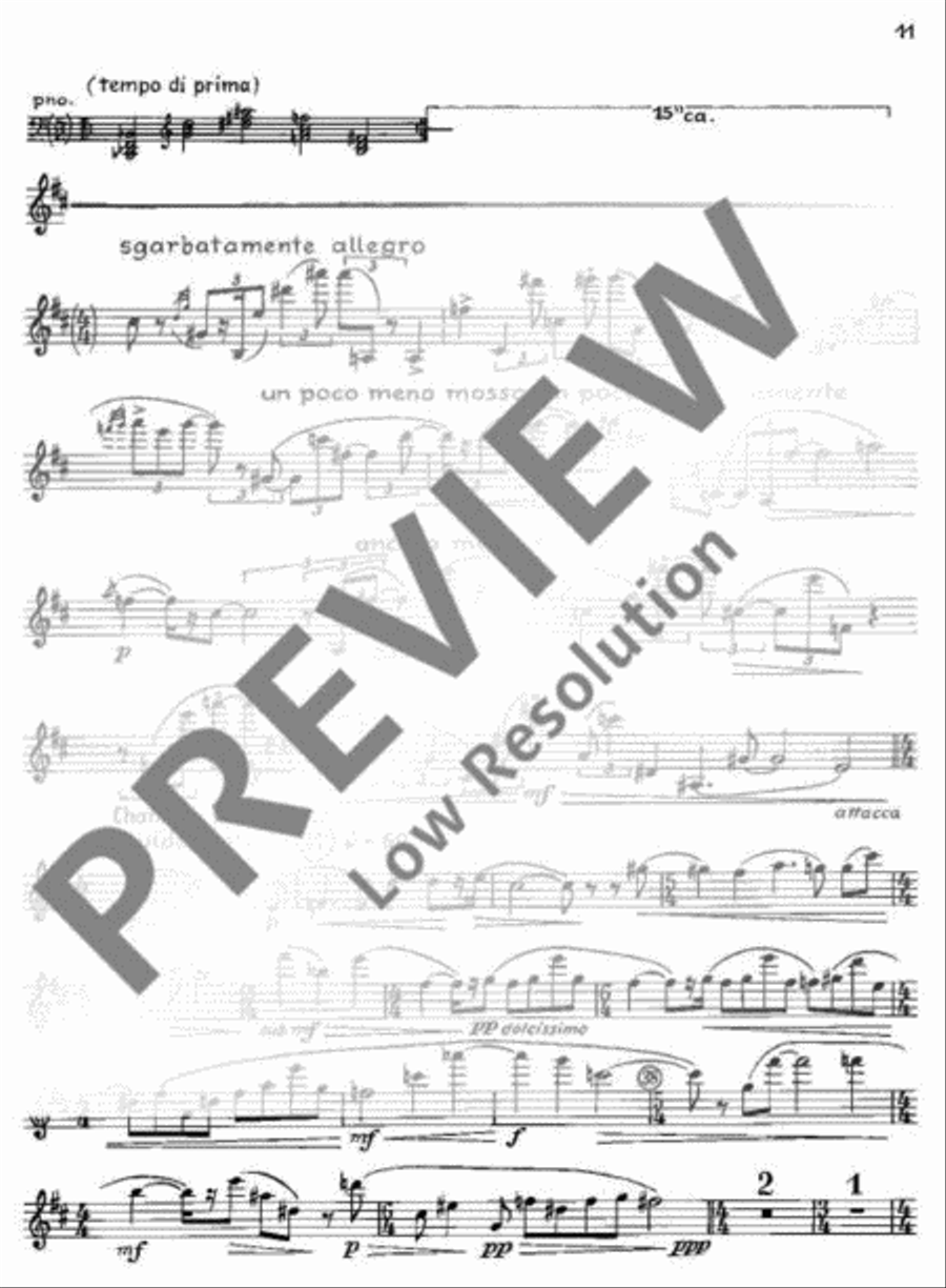 Le Miracle de la Rose Clarinet scores gallery preview page 13