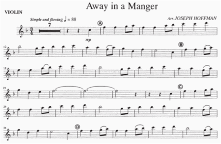 Away in a Manger - Violin Solo Violin Solo scores gallery preview page 2