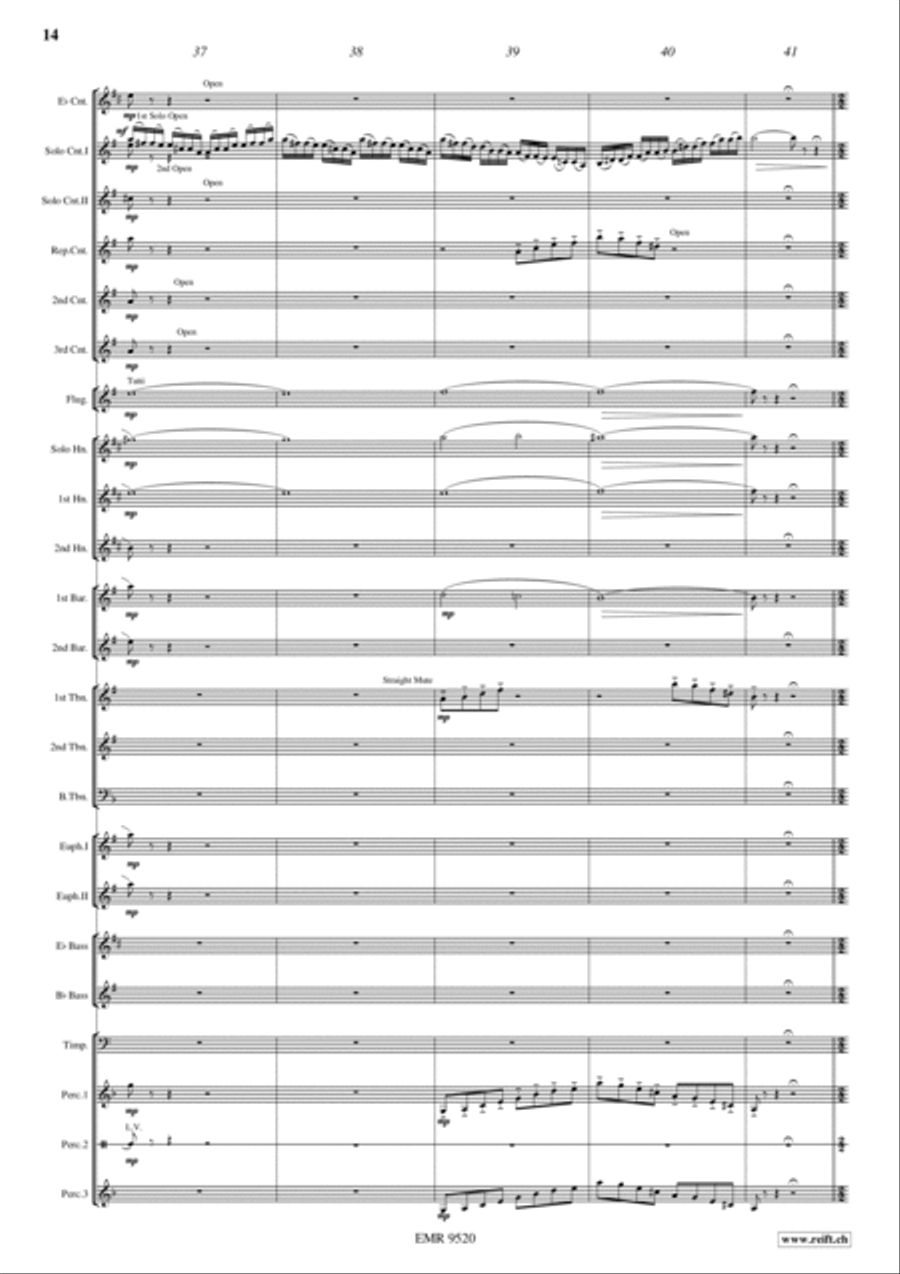 Russian Easter Festival Brass Band scores gallery preview page 14