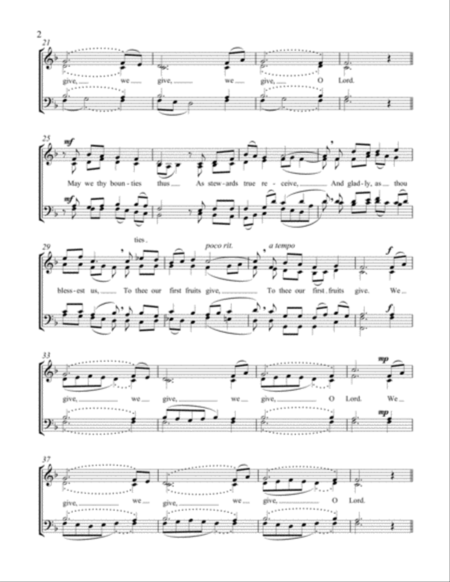 We give thee but thine own 4-Part scores gallery preview page 3
