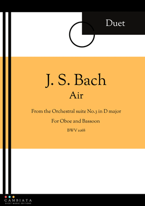 Book cover for Air - Oboe and Bassoon (Duet)