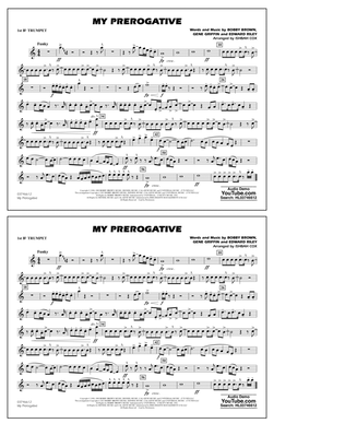 Book cover for My Prerogative (arr. Ishbah Cox) - 1st Bb Trumpet