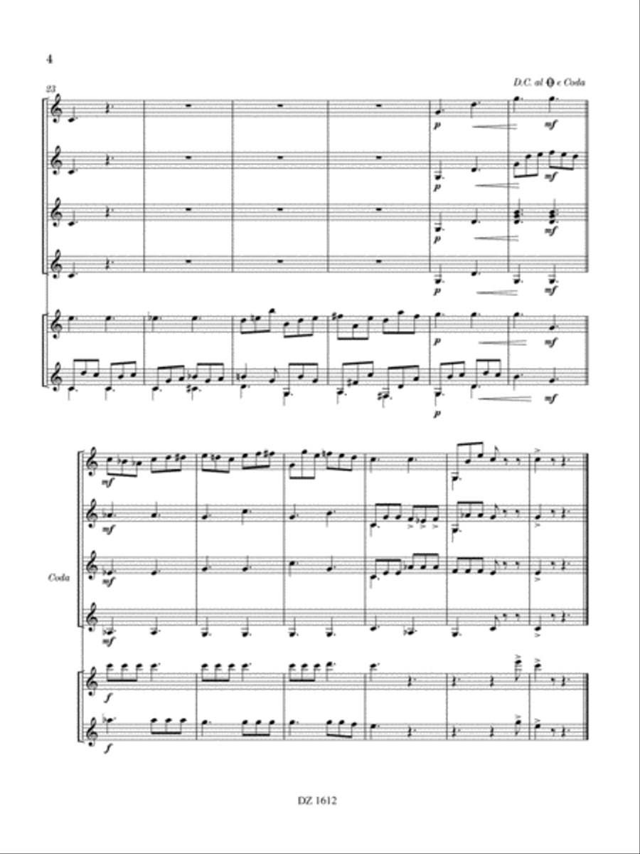 Arrivederci! Arrivederci! Guitar Ensemble scores gallery preview page 4