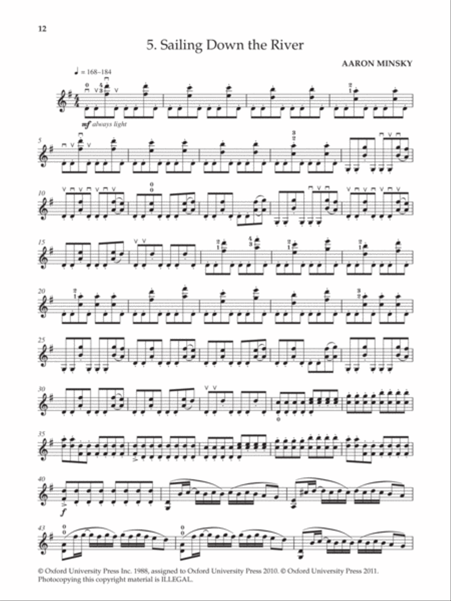 Ten American Violin Etudes Violin Solo scores gallery preview page 3
