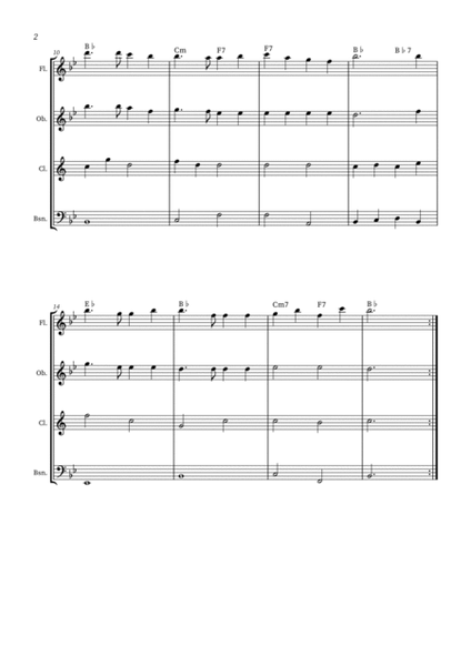 America The Beautiful - Woodwind Quartet (+ CHORDS) image number null