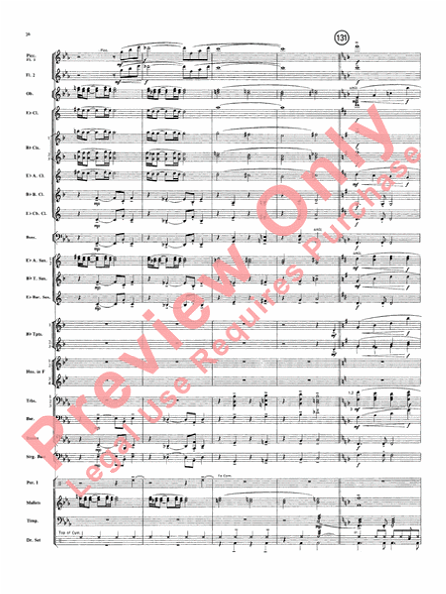 Superman Superman Concert Band scores gallery preview page 27