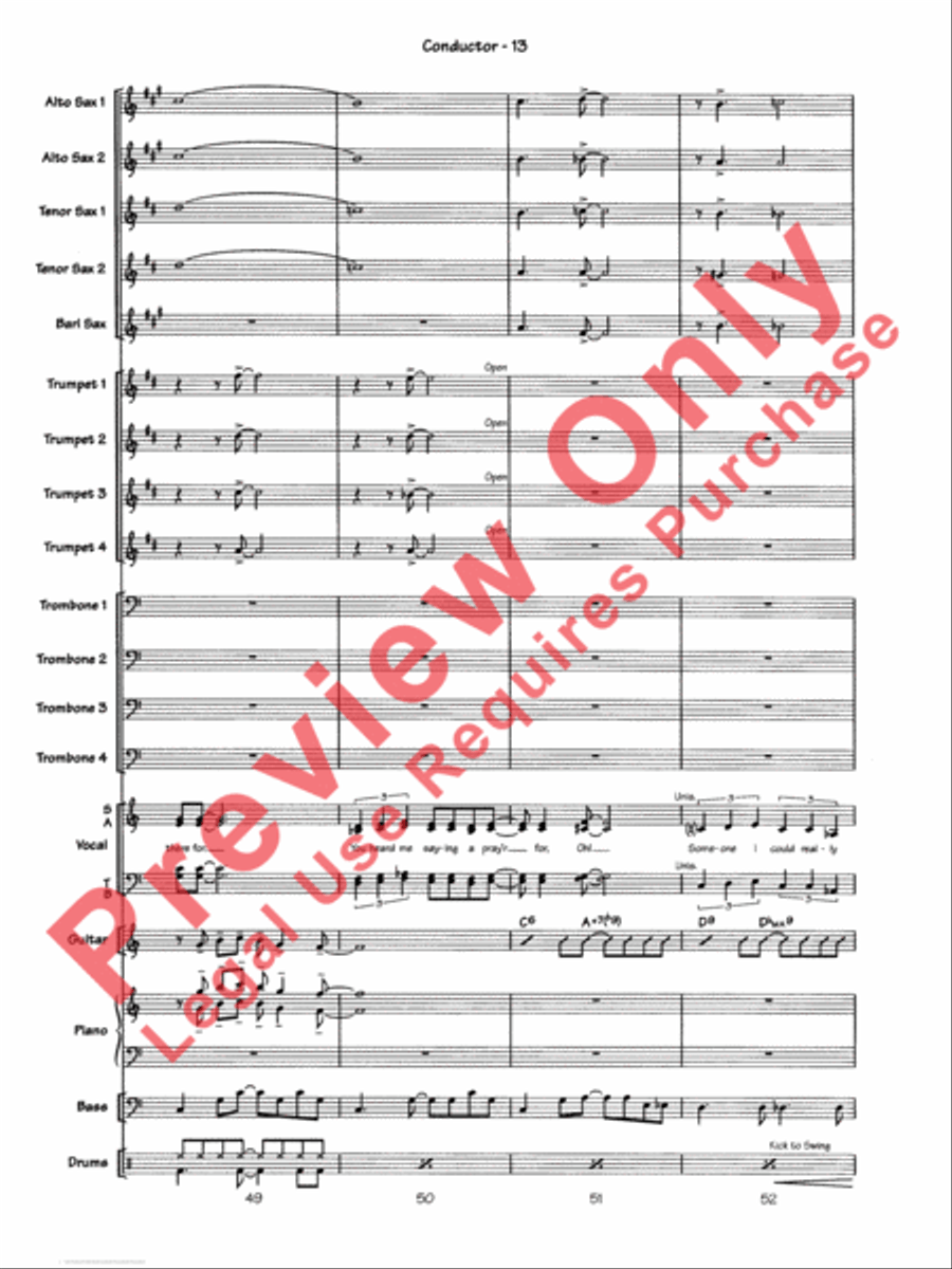 Blue Moon Jazz Ensemble scores gallery preview page 16