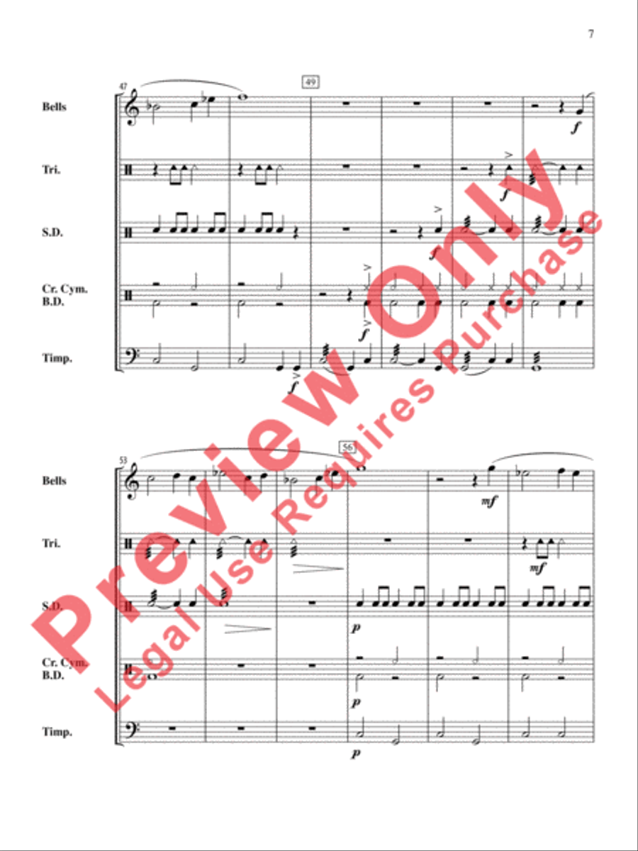 The Anthony J. Cirone Intermediate Percussion Ensemble Collection Percussion Ensemble scores gallery preview page 8
