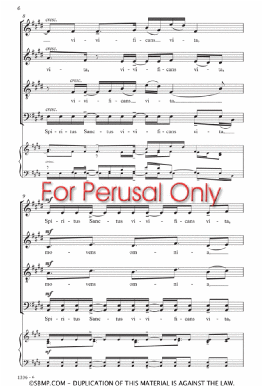 Spiritus Sanctus Divisi scores gallery preview page 5