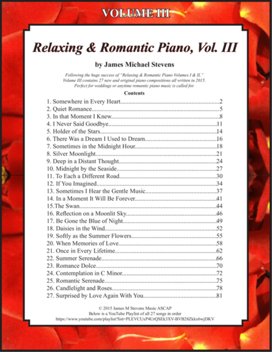 Relaxing & Romantic Piano, Vol. III image number null