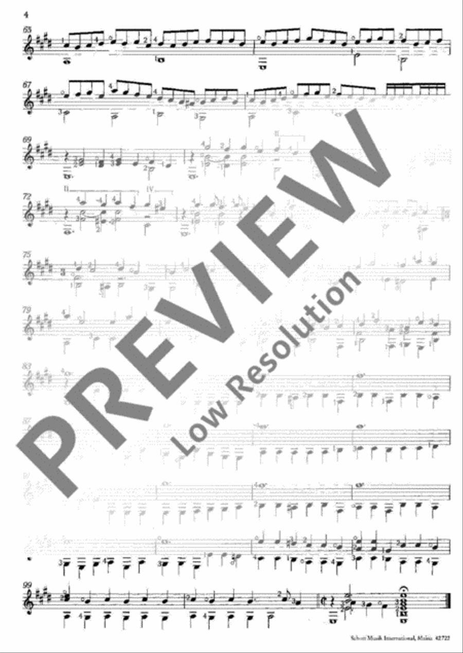 Fantasia No. 7 Classical Guitar scores gallery preview page 5
