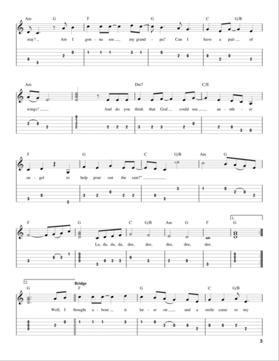 Help Pour Out The Rain (Lacey's Song) Acoustic Guitar scores gallery preview page 3