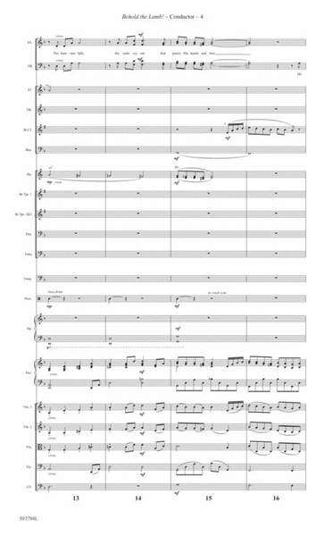 Behold the Lamb! - Orchestral Score and Parts