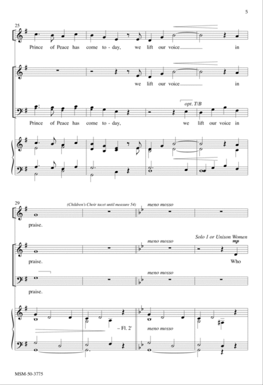 Hosannas Everywhere Hosannas Everywhere 4-Part scores gallery preview page 5