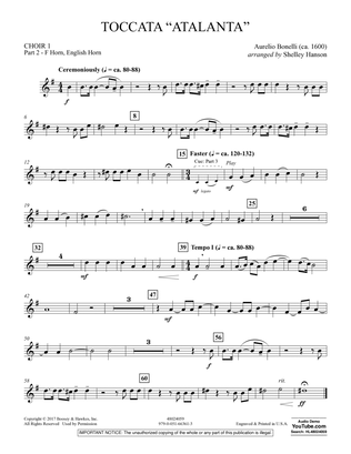 Toccata ("Atalanta") - Choir 1-Pt 2-Horn, English Hn