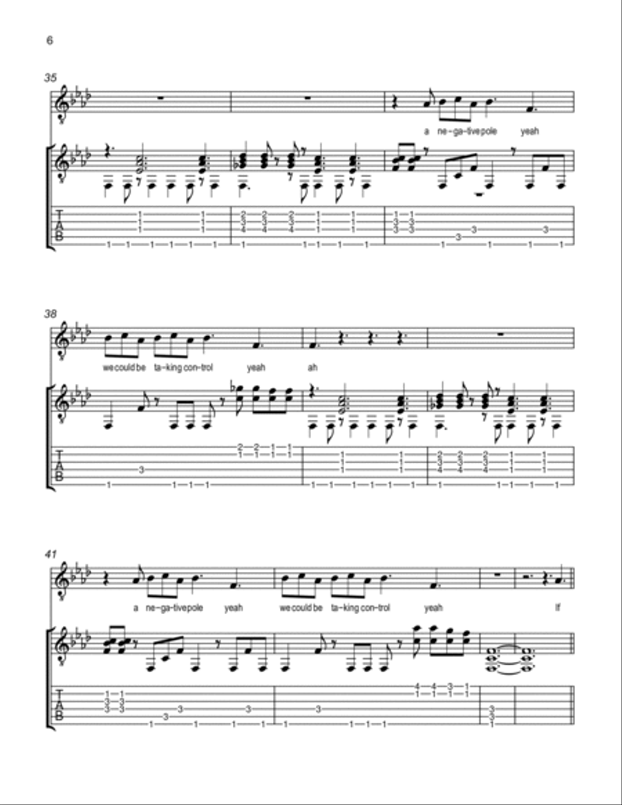 Taking Control Taking Control Guitar Tablature scores gallery preview page 6