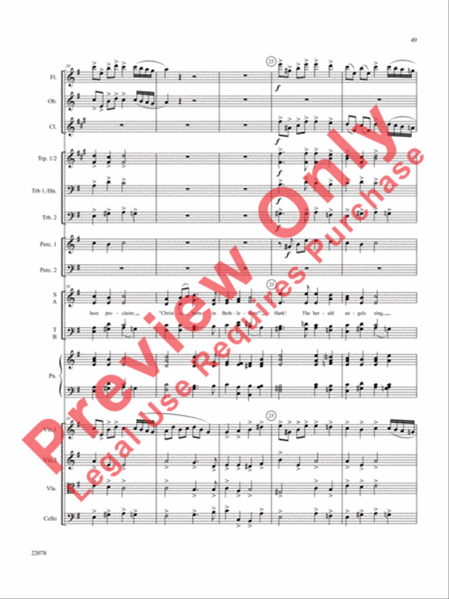 A Christmas Carol (Instrumental Parts) Choir scores gallery preview page 50
