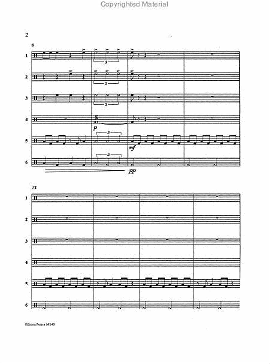 Dance Music for Elfrid Ide Percussion Ensemble scores gallery preview page 3