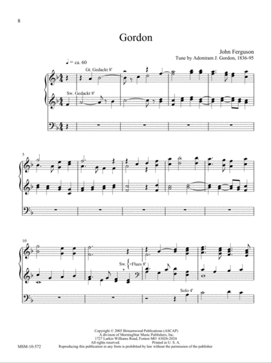 Three About Jesus: A Triptych Organ scores gallery preview page 5