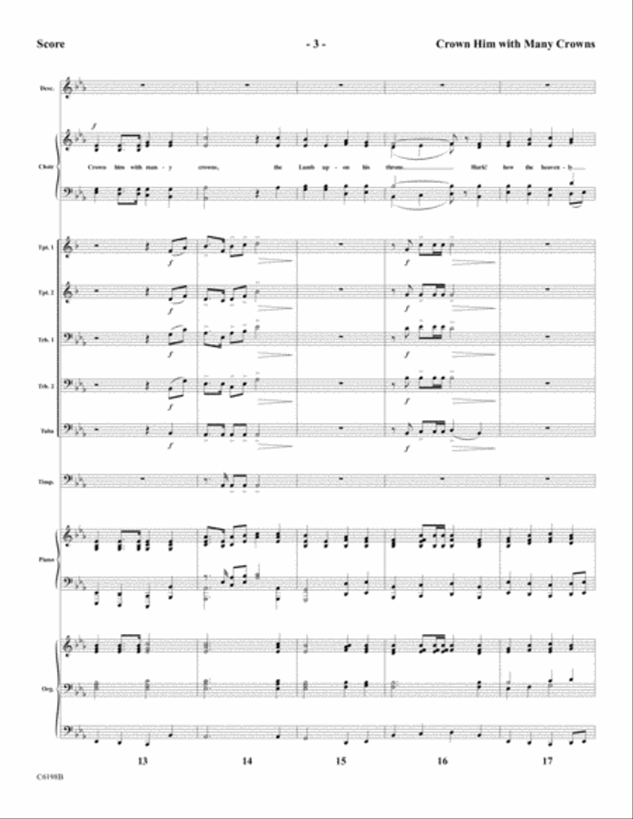 Crown Him With Many Crowns Choir scores gallery preview page 5