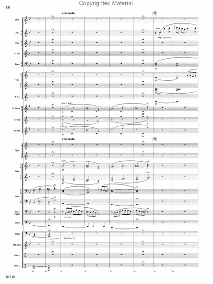 Winged Victory Concert Band scores gallery preview page 16