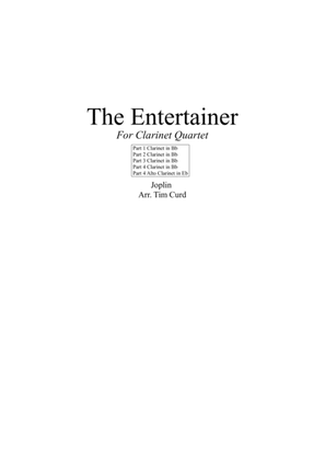 Book cover for The Entertainer. For Clarinet Quartet