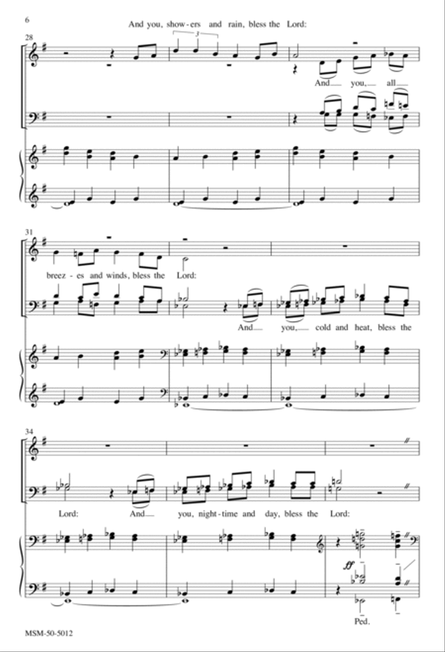To God Be Highest Glory and Praise 4-Part scores gallery preview page 5