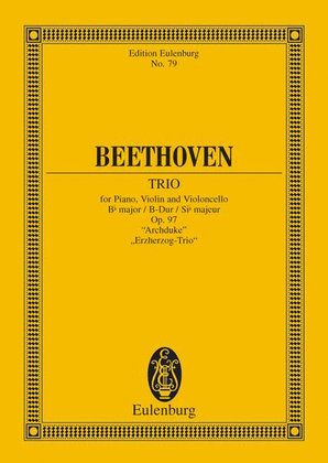Book cover for Piano Trio No. 7 Bb major
