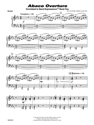 Abaco Overture: Piano Accompaniment