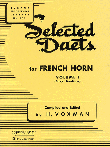 Selected Duets French Horn Vol1 Easy Medium