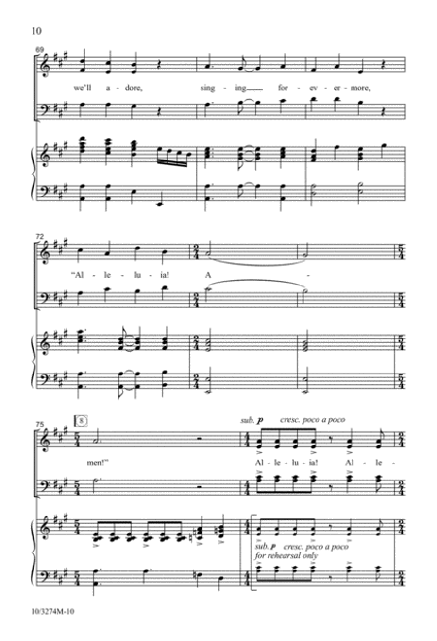 Alleluia, Amen! 4-Part scores gallery preview page 10