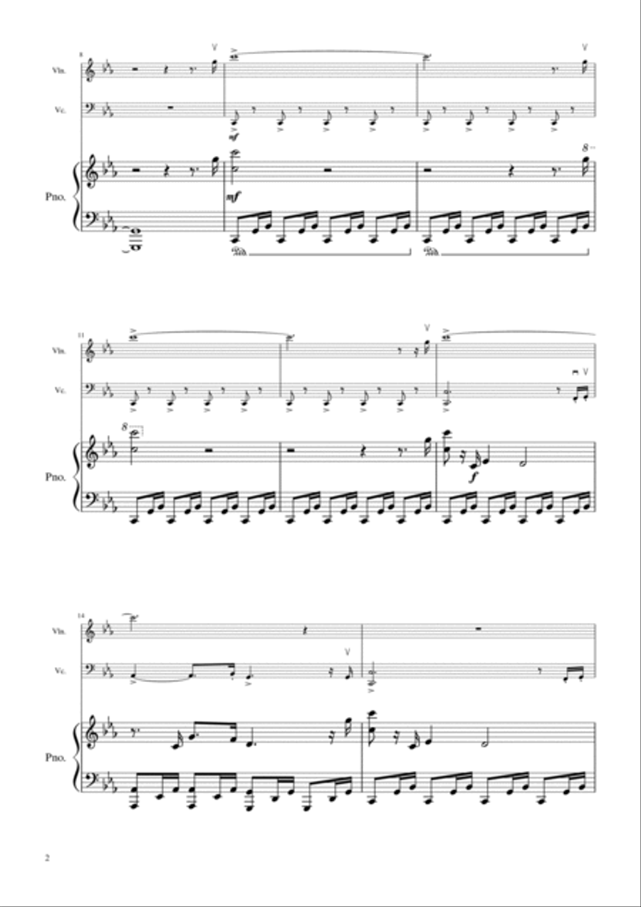 The Mandalorian Piano Trio scores gallery preview page 3