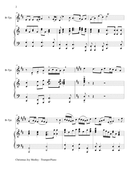 CHRISTMAS CAROL SUITE (Bb Trumpet and Piano with Score & Parts) image number null