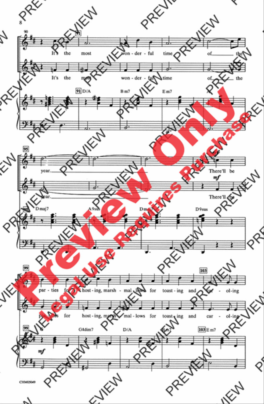 It's the Most Wonderful Time of the Year 2-Part scores gallery preview page 8