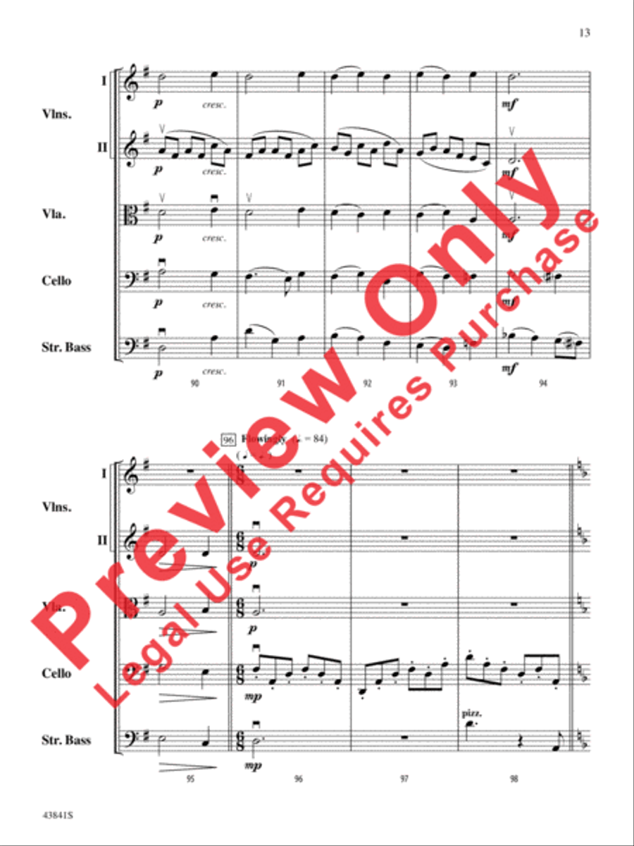 Scherzo for String Orchestra String Orchestra scores gallery preview page 14