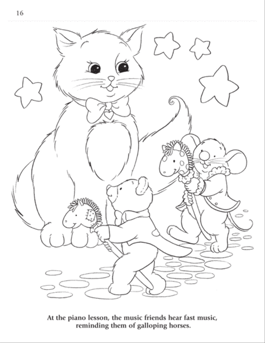 Music for Little Mozarts Coloring Book, Book 2 Piano Method scores gallery preview page 3