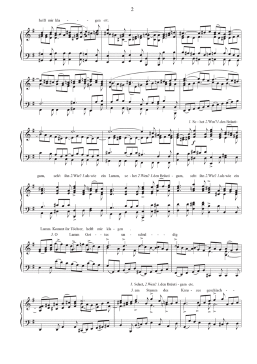 St. Matthew Passion - Excerpts transcribed for piano