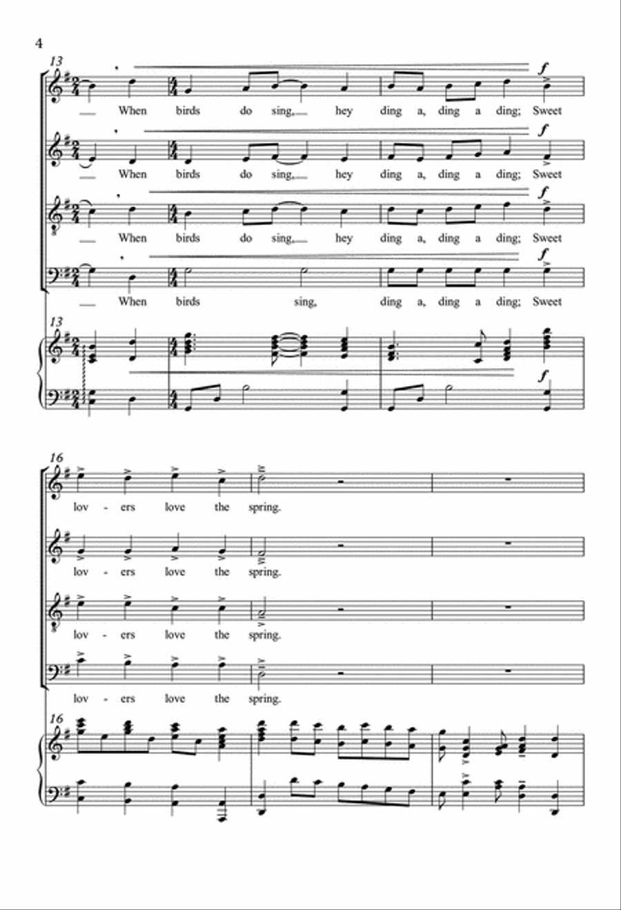It Was a Lover and His Lass 4-Part scores gallery preview page 4