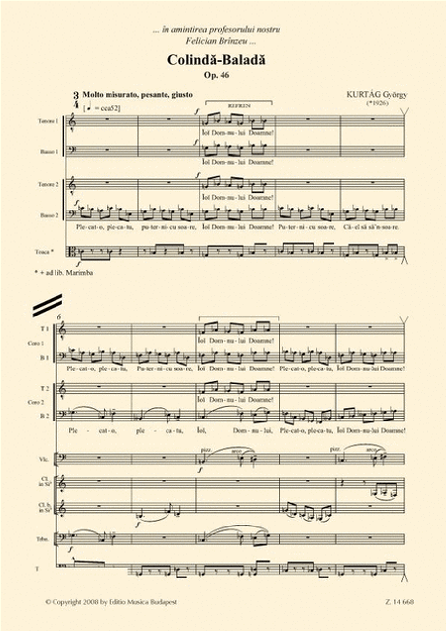 Colinda-Balada Colinda-Balada 4-Part scores gallery preview page 2