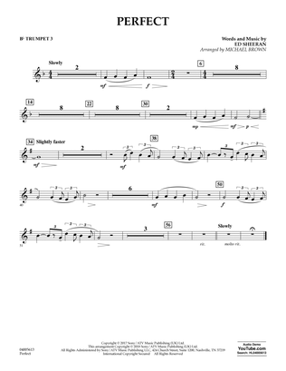 Perfect (arr. Michael Brown) - Bb Trumpet 3