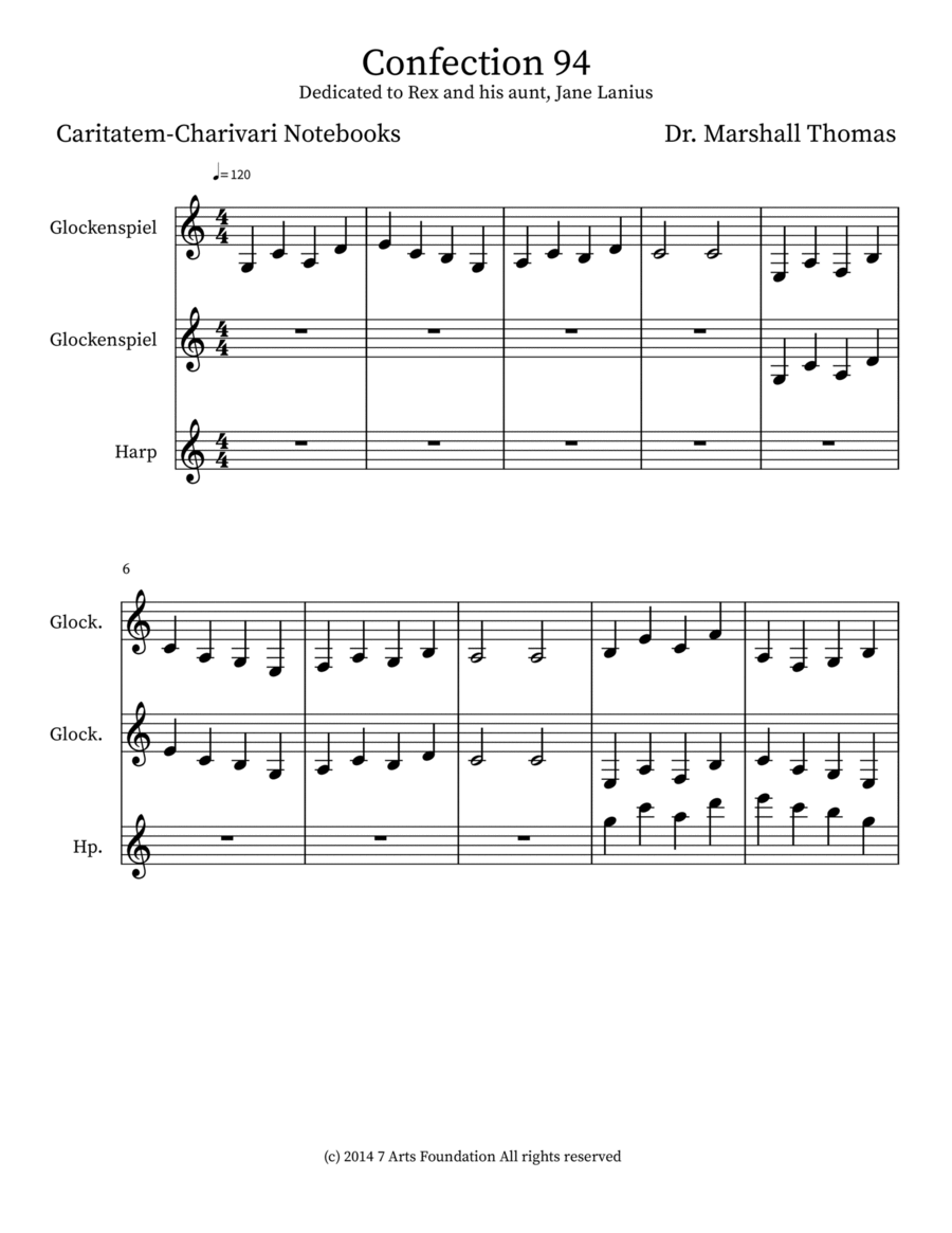 Confection 94 Confection 94 Percussion scores gallery preview page 1