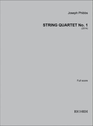 Book cover for String Quartet No.1 (2014)