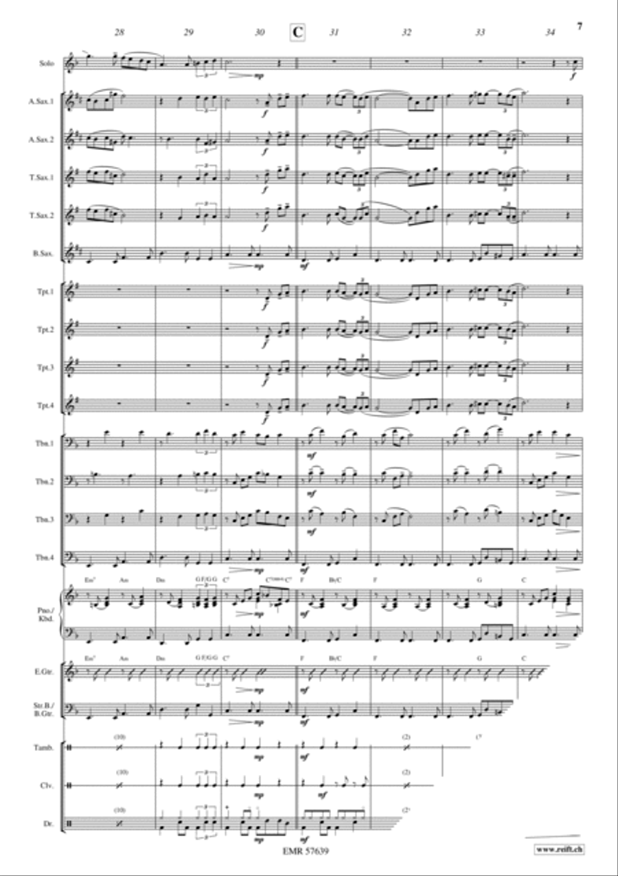 A Lovely Day A Lovely Day Big Band scores gallery preview page 9
