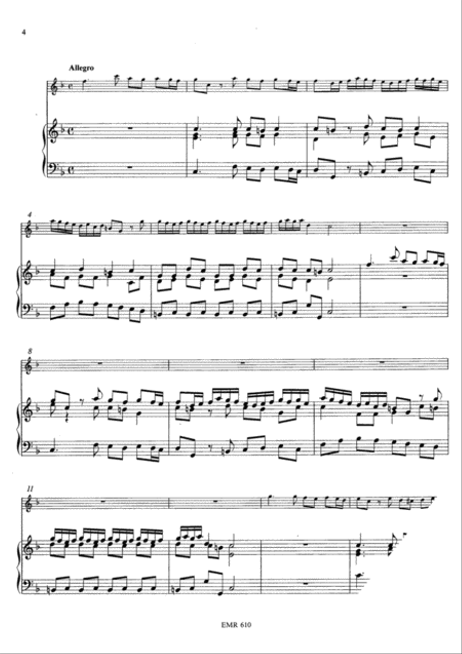 Sonate Bb Major Piccolo Trumpet scores gallery preview page 5