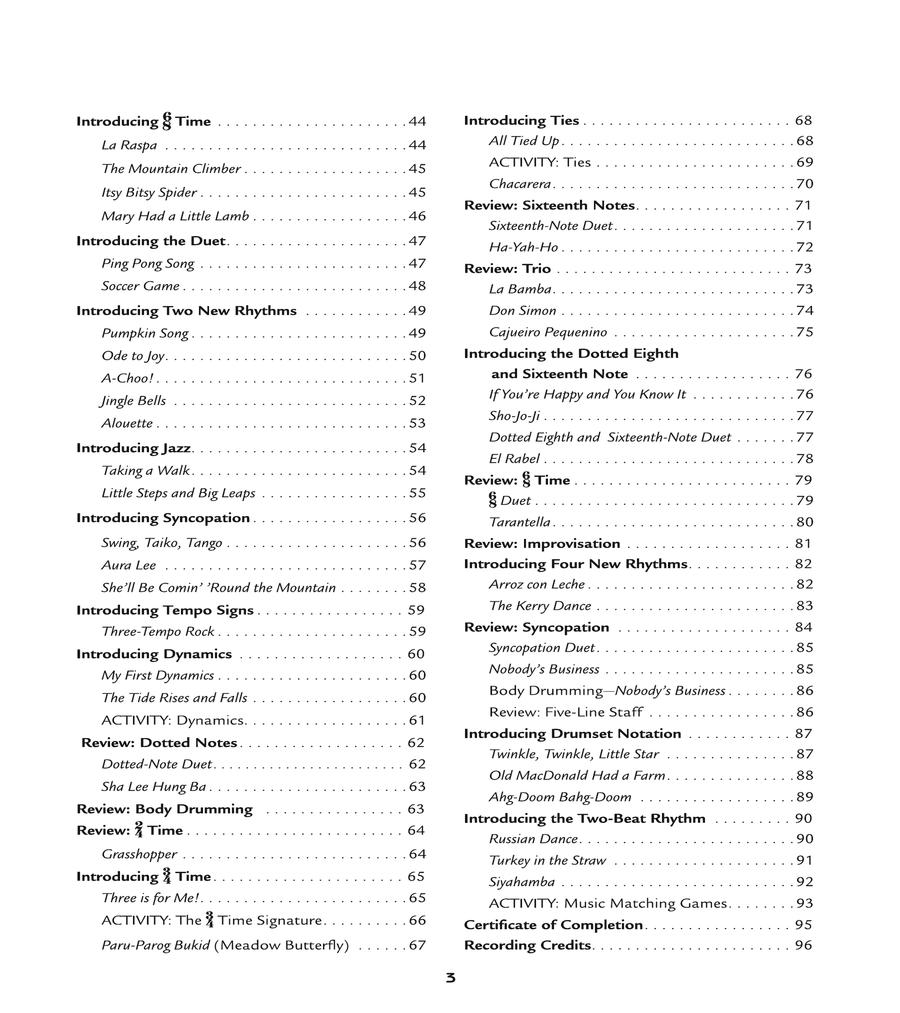 Alfred's Kid's Drum Course Complete Percussion scores gallery preview page 2
