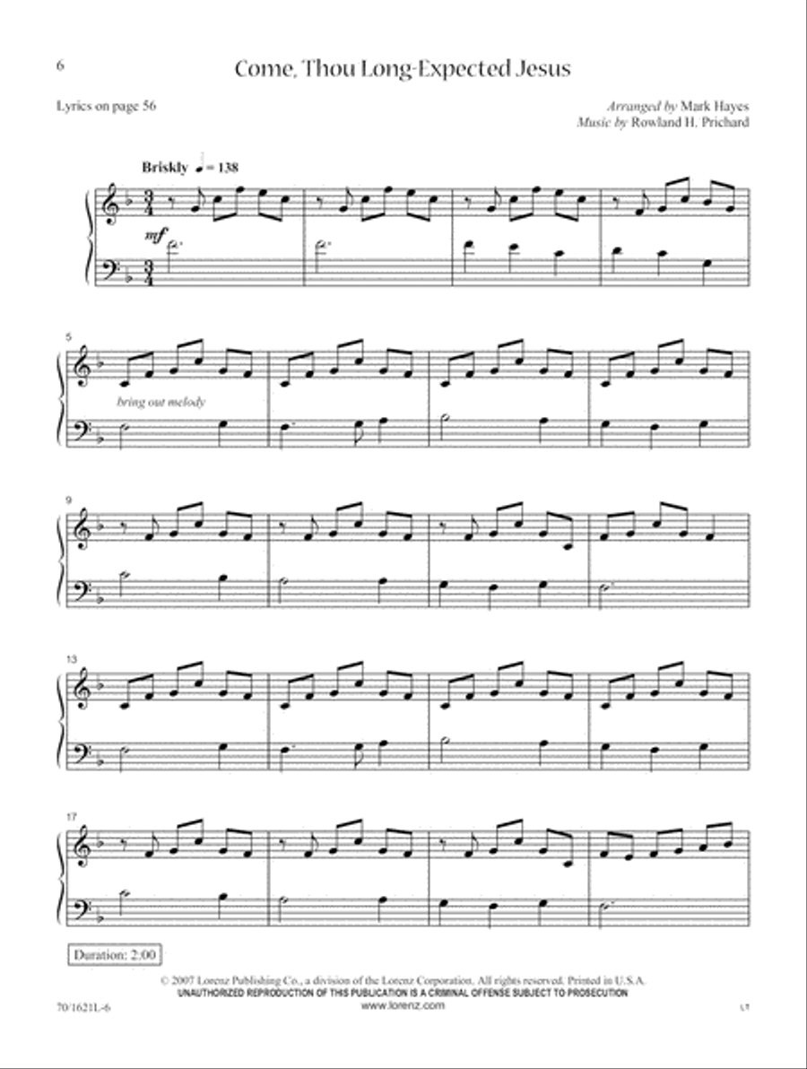 Mark Hayes: Carols for the Intermediate Pianist Piano Solo scores gallery preview page 6