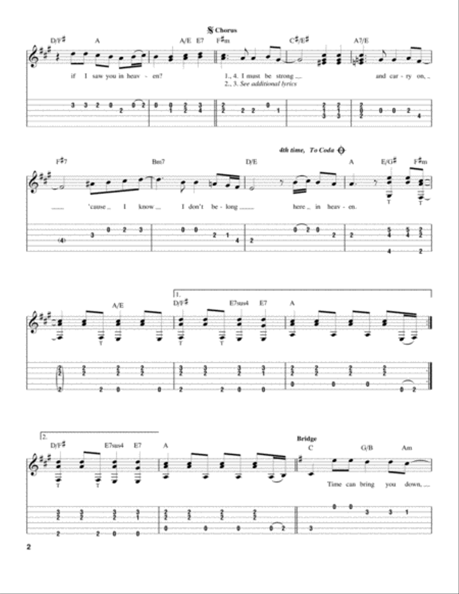 Tears In Heaven Tears In Heaven Acoustic Guitar scores gallery preview page 2