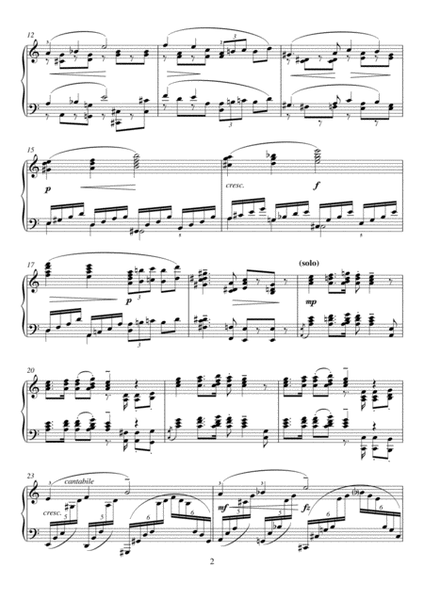 Piano Concerto in A Minor, Op.16, Opening Theme