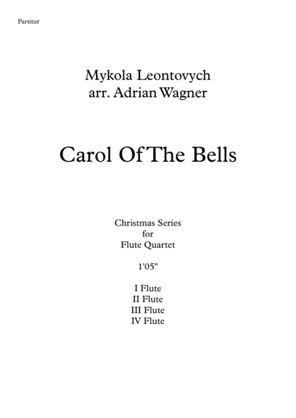 "Carol Of The Bells" Flute Quartet arr. Adrian Wagner image number null