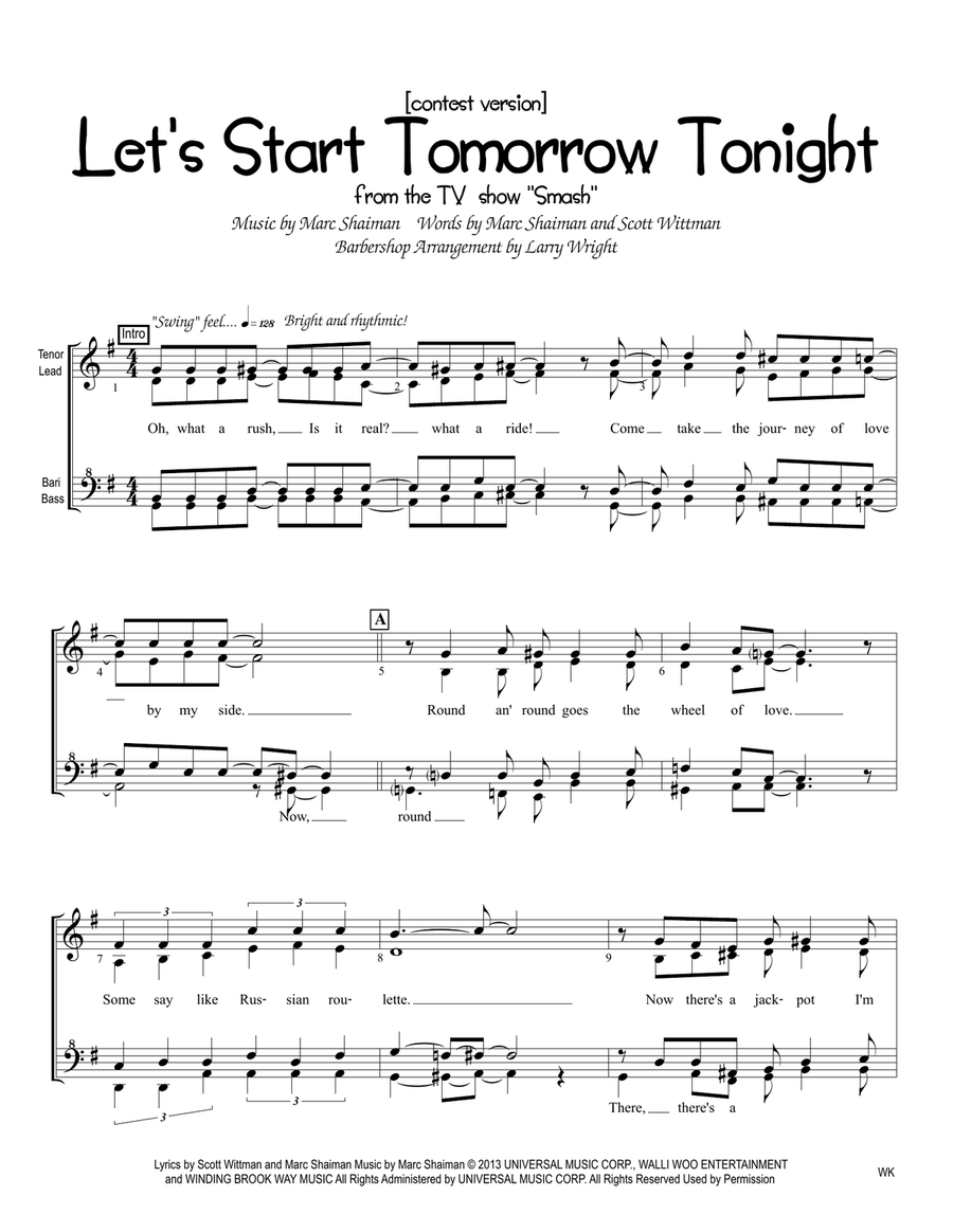 (let's Start) Tomorrow Tonight